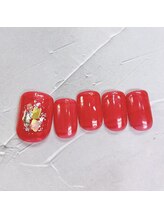 ネイルアンドまつげ リュフェール 五反田(Nail Lufaire)/シアーレッド