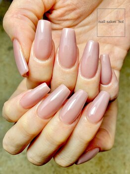 ネイルサロン ソル(Sol)/肌なじみの良いワンカラー