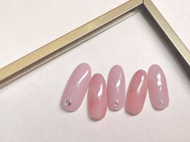 桃ネイル￥7800