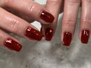 ハートホロ埋め込みネイル