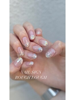 ネイルサイン ラフラフ(NAIL SIGN ROUGH LOUGH)/先端がキラリ、眼を奪われて