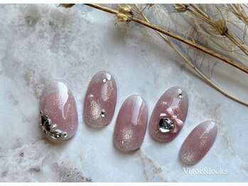 チーク ピンクマグリボン ダイヤ