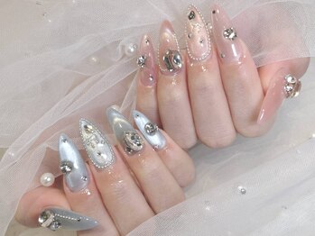 エスフィーネイルサロン リシェル(Esfy nailsalon Richer)の写真/オフ&ケア込!!フリーART/付放題メニュー充実!［ジェルフリーART¥8800～/長さだしフリーART¥12800～］