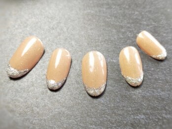 フレイムス アイラッシュ アンド ネイル(FRAMES)/ガラスフレンチネイル♪