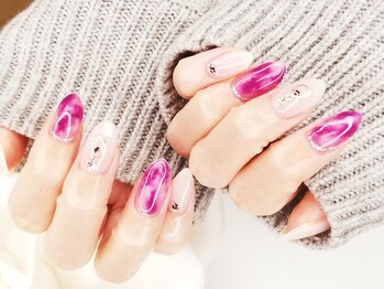 キープ ネイルサロン(KEEP)/べっ甲~パープル~