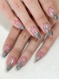 シンプルラメグラデーション