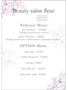 Pedicure menu