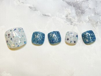 ネイルサロン クラーヴォ(cravo)/フットシンプルアートコース　19