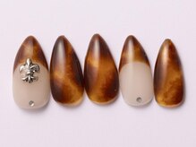 ジェミーネイル エビス(Jemiy nail ebisu)/べっこうクロムフレンチ9480yen
