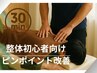 ピンポイント改善◆オーダーメイド整体＋電気療法30分 