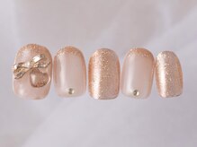 アイネイルズ 新宿店(I nails)/リボンハートビジュー8980円