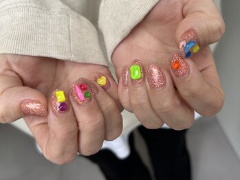 ソリッドカラー(solid color)/hand nail