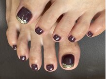 ネイルズ アヴァンティ(Nails Avanti)/フットジェル親指アート付￥7700