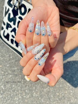 ネイルサロン ソル(Sol)/デザインスカルプで特殊ネイル