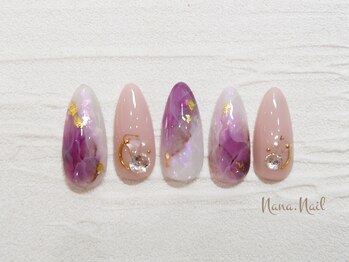 ナナネイル(Nana.Nail)/天然石風ネイル!