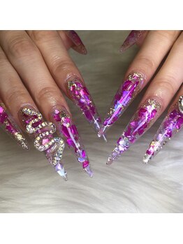 クロスネイル 渋谷店(CROSS nail)/シェル埋め込みデザイン