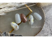 ネイルサロン アージュ(Nail Salon A jyu)/ホワイトフラワーネイル