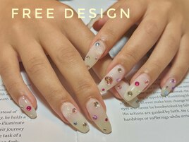 宝石ネイル＊free design