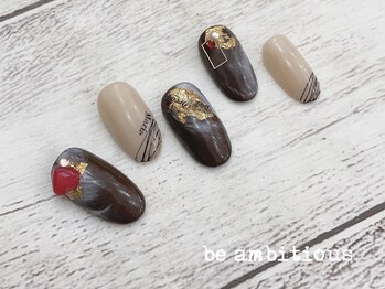 ネイルサロンアンドスクール ビーアンビシャス(be ambitious)/バレンタイン♪