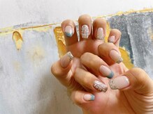 キキネイル 二子玉川(kikinail)/ツイードフレンチネイル