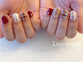 ルアナネイル(Luana nail)/チェック柄