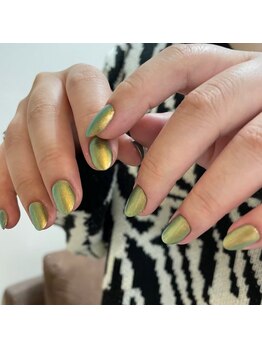 ネイルサロンエーナイン イオン札幌藻岩店/偏光パールネイル