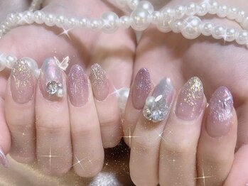 ラシュシュ(La chou chou)/ギラギラ宝石ネイル