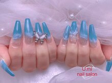 ユミ(U mi)/チップ長さ出し夏海ネイル