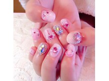 プリンセスネイル(Princess Nail)の雰囲気（うるちゅるハートネイル(￥8800)）