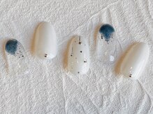ネイルサロン エムズ(Nail Salon M's)/ブルーマグネットで梅雨ネイル