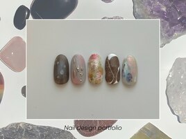 春ネイル　ニュアンス