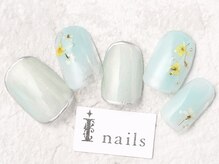 アイネイルズ 渋谷店(I nails)/グリーンフラワー ￥8,980[渋谷]