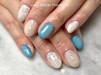 ネイルアトリエ フロラシオン/贅沢アートの褒められネイル79