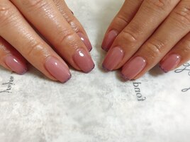 大人チュルチュル春ネイル