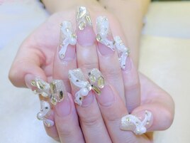 レースリボンネイル