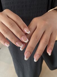 フレンチオーロラネイル♪