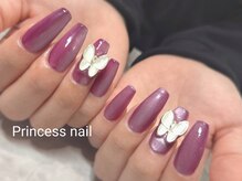 プリンセスネイル(Princess nail)/蝶マグネット10,440(長さだし別)