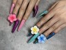 【HAND】長さ出し＋デザインジェル　¥18,000