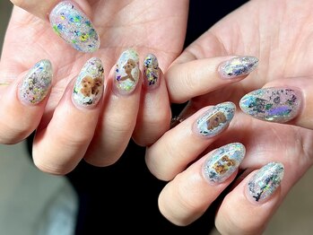 ヌル ネイル 堀江(NURU NAIL HORIE)/夏色!うちの子ネイル☆