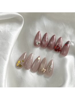 バレンタインネイルサンプル♪