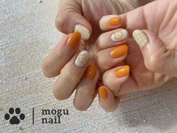 モグネイル(Mogunail)/5.6月定額A/お花ネイル