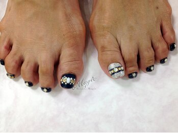 ネイルサロン ビューティーマジック 川口店/フット ビジューネイル