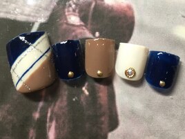 チェックフットネイル