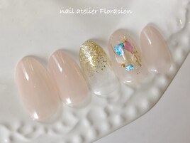 定額　キラキラシェルネイル