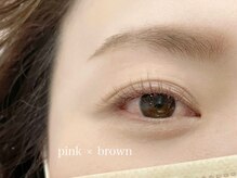 ハール(haar)/ピンク×ブラウン