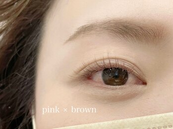 ハール(haar)/ピンク×ブラウン