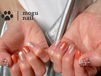 モグネイル(Mogunail)/9.10月定額A/ツイードネイル