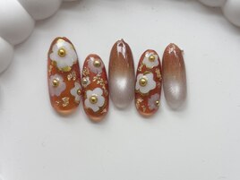 フラワーネイル/8000円
