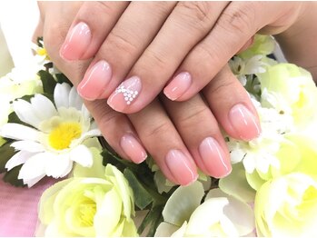 プルミエ ネイル(Premier Nail)/カラグラ☆おリボンをのせて