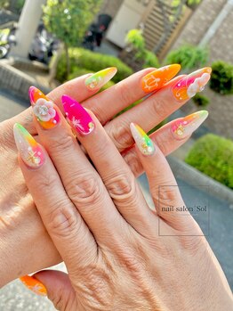 ネイルサロン ソル(Sol)/3Dネイルも手描きもお任せ★
